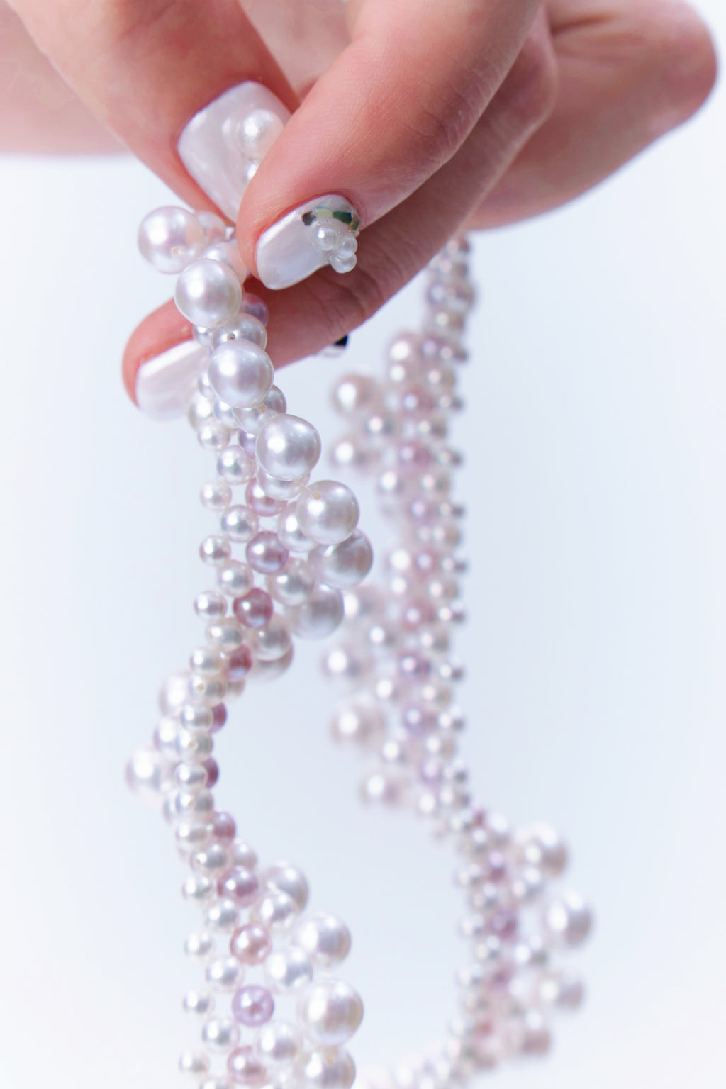 Tulle Pearl Necklace