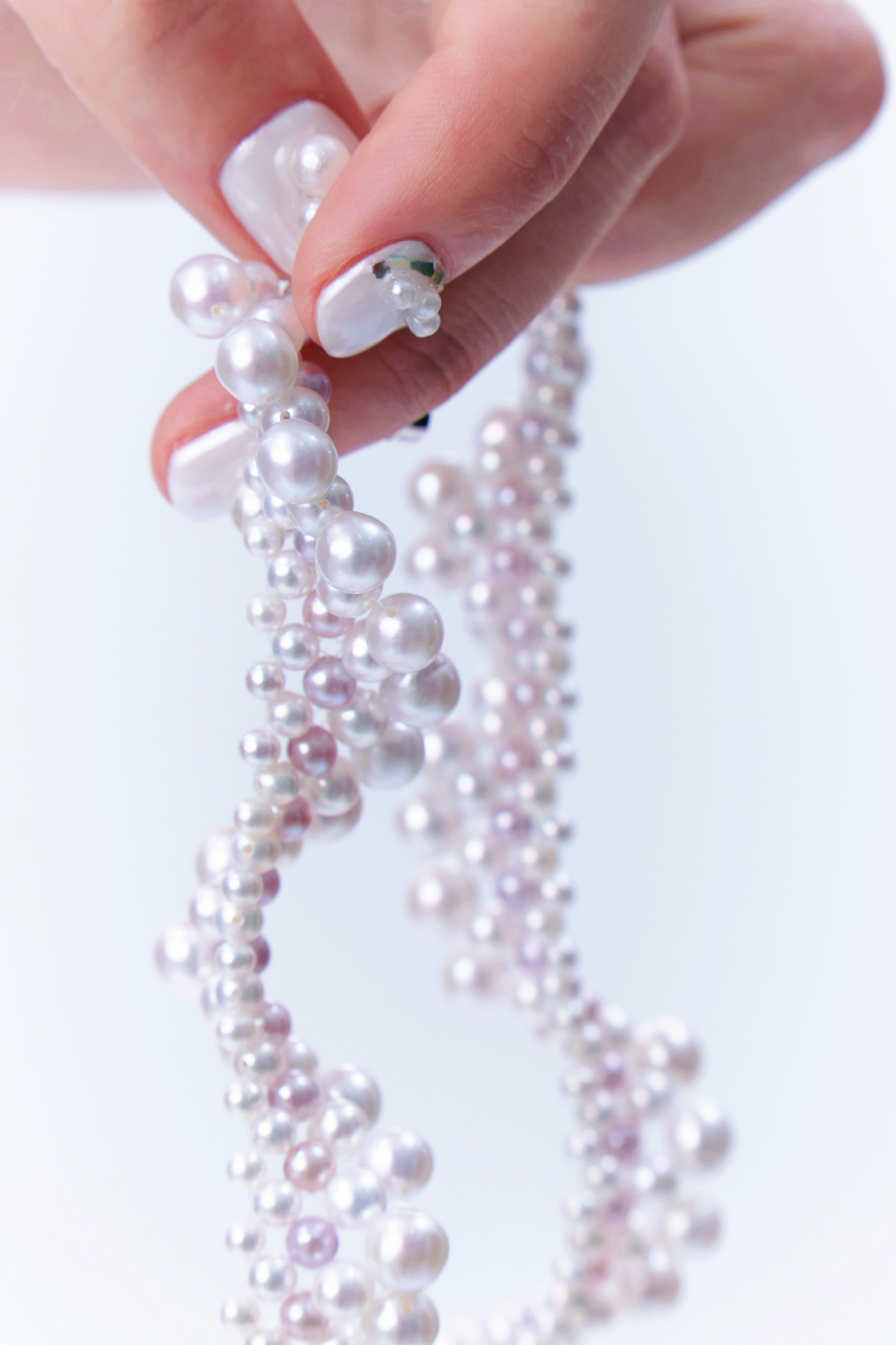 Tulle Pearl Necklace