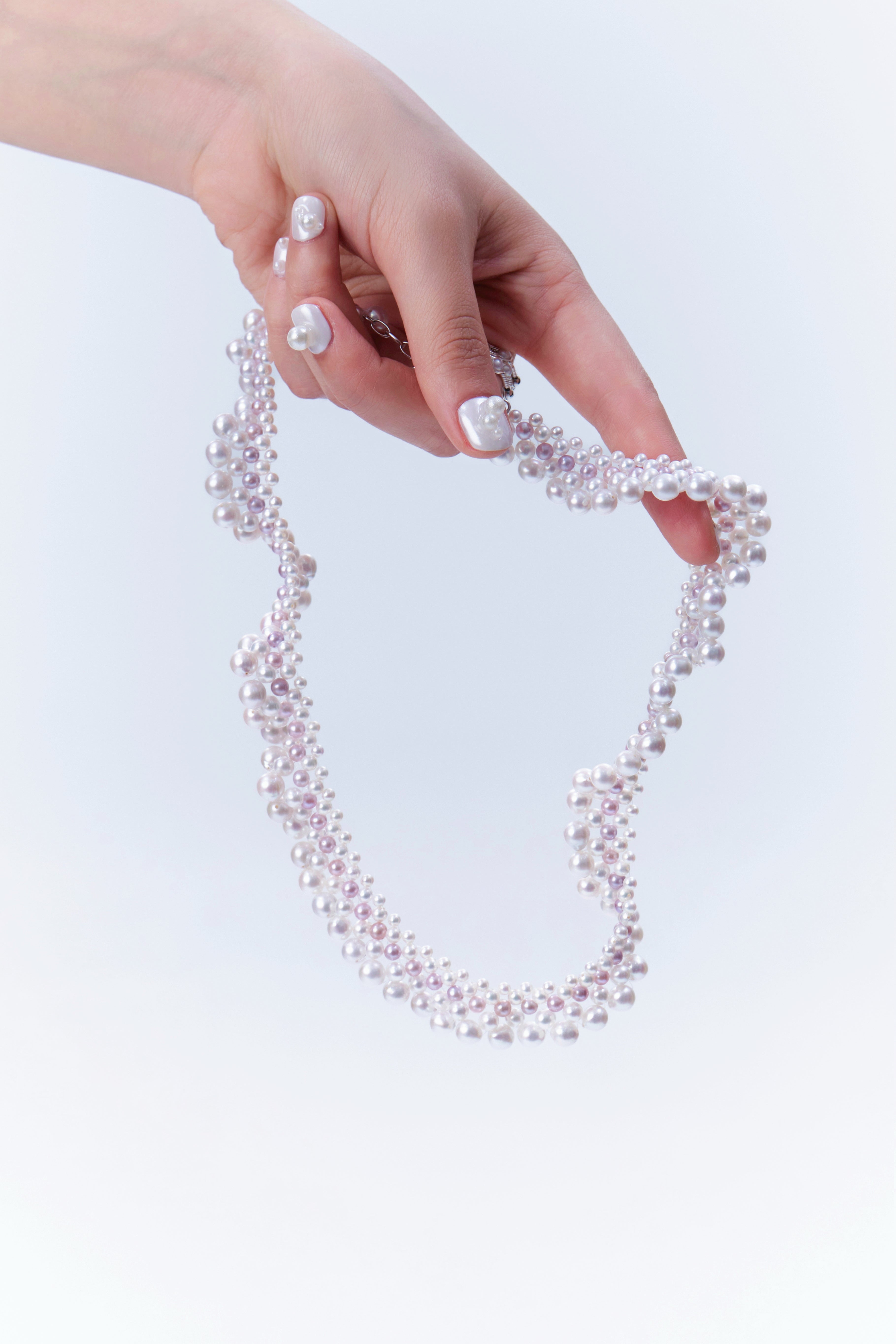 Tulle Pearl Necklace